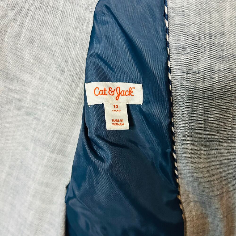 Boys Grayish Blue Casual Blazer Cat & Jack size 12 - Picture 5 of 8